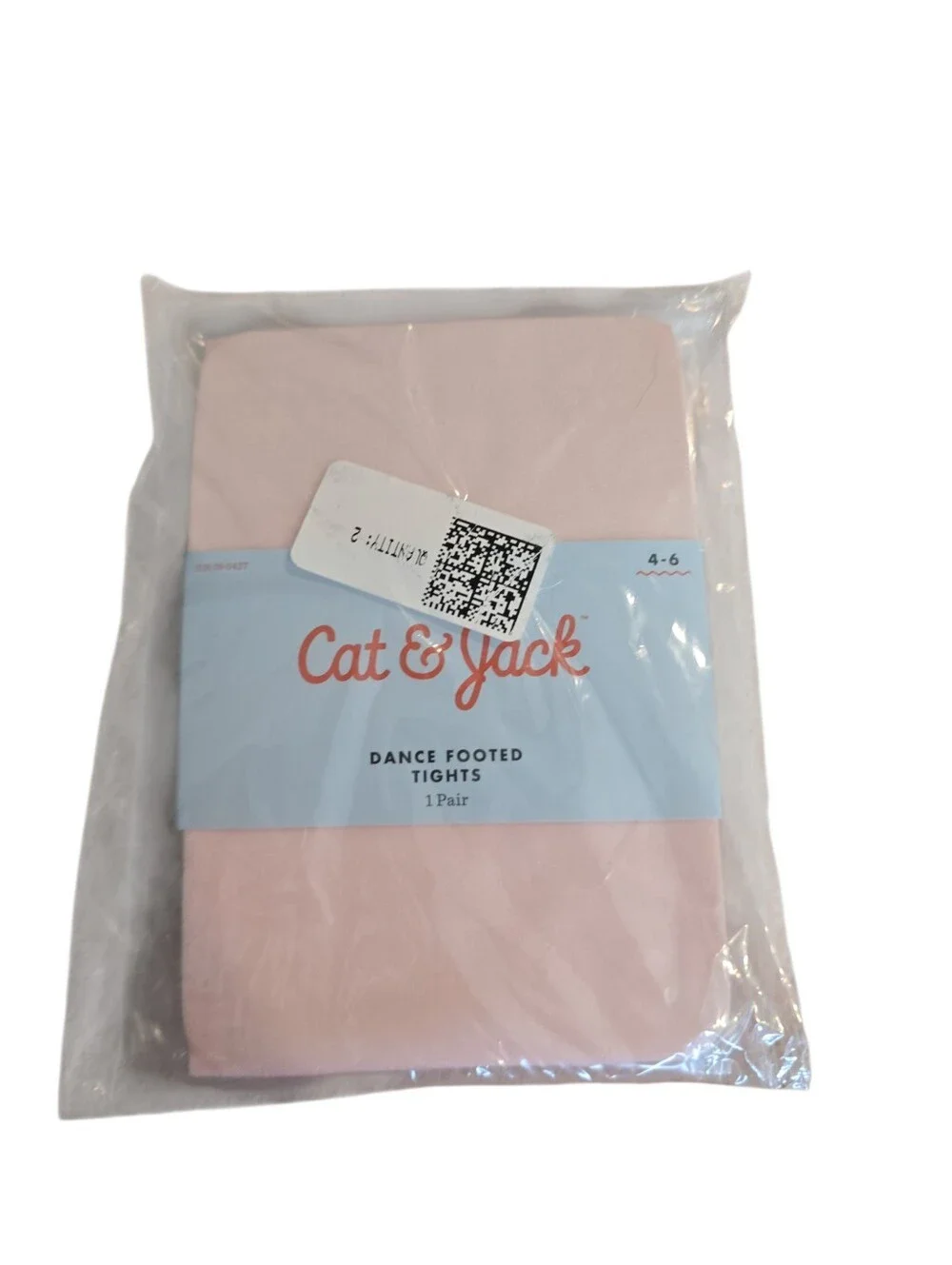 2 Pack Cat & Jack Pink Dance Footed Tights Girls Size 4-6 NIP Ballet Recital